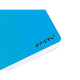 Cuaderno espiral liderpapel a5 antartik tapa dura 80h 100 gr cuadro 5mm con margen color azul