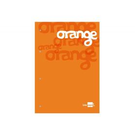 Bloc encolado liderpapel cuadro 5 mm naranja a4 natural100 hojas 100 g/m2