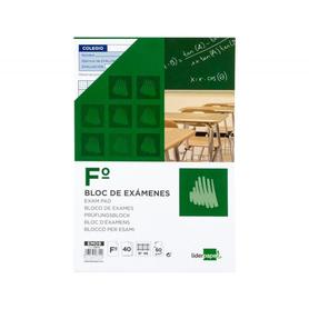 Bloc examenes liderpapel folio 40 h. 60 gr. rayado nº 46