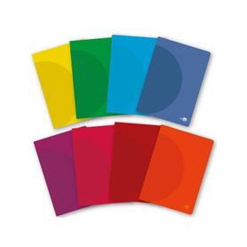 Libreta liderpapel 360 tapa de plastico a5 48 hojas 90g/m2 pauta 4 3,5mm con margen colores surtidos