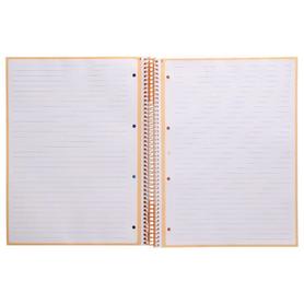 Cuaderno espiral liderpapel a4 micro antartik tapa forrada80h 90 gr horizontal 1 banda 4 taladros color amarillo clar