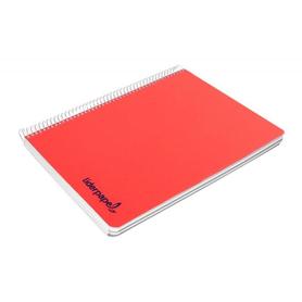Cuaderno espiral liderpapel a5 wonder tapa plastico 80h 90gr cuadro 5mm con margen colores surtidos