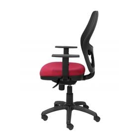 Silla Jorquera malla negra asiento bali granate