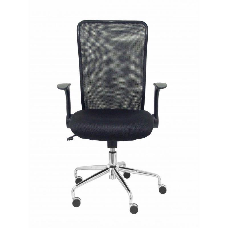 Silla Minaya respaldo malla negro asiento 3D negro