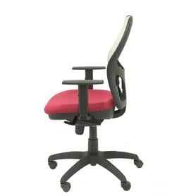 Silla Jorquera malla gris asiento bali granate