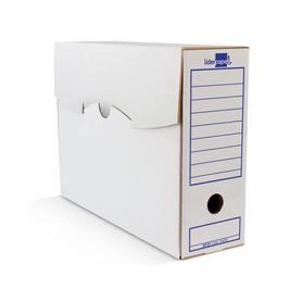 Caja archivo definitivo liderpapel ecouse carton 100% reciclado 103 cuarto 278x213x105mm 325g/m2