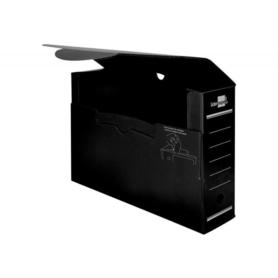Caja archivo definitivo plastico liderpapel negro 360x260x100 mm