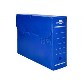 Caja archivo definitivo plastico liderpapel azul 387x275x105 mm