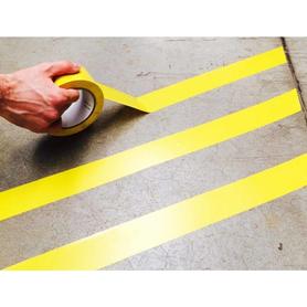 Cinta adhesiva tarifold para marcaje y señalizacion de suelo 33 mt x 50 mm color amarillo
