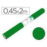 Rollo adhesivo liderpapel unicolor verde brillo rollo de 0,45 x 2 mt - RO19