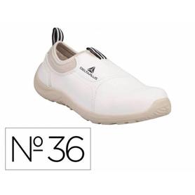 MIAMIS2BC36 - Zapatos de seguridad deltaplus microfibra pu suela pu mono-densidad color blanco talla 36
