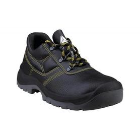JET3SPNO46 - Zapatos de seguridad deltaplus piel crupon pigmentada suela pu bi densidad color negro talla 46