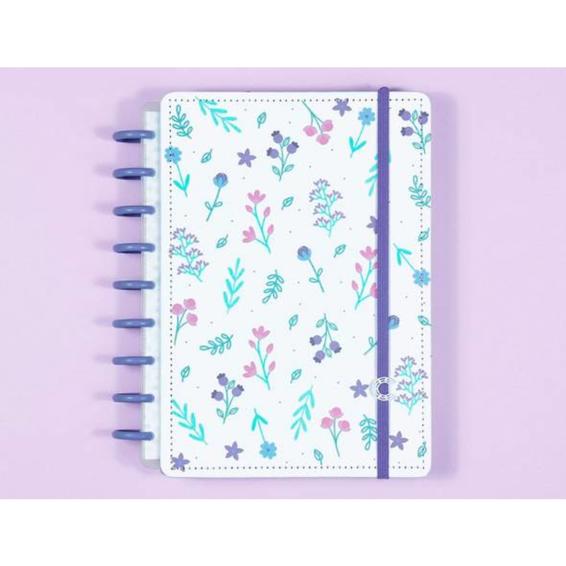 CIMD3109 - Agenda cuaderno inteligente din a5 80 hojas semana vista lilac fields by sophia martins 220x155 mm