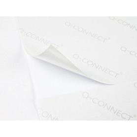 Etiqueta adhesiva q-connect kf11207 tamaño 48,5x16,9 mm fotocopiadora laser ink-jet caja con 100 hojas din a4