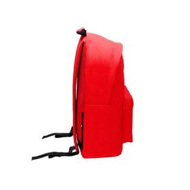 Cartera antartik mochila con asa y bolsillos con cremallera color rojo 310x160x410 mm