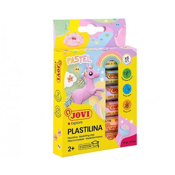 Compra Plastilina jovi 90 estuche 6 barras colores pastel surtidos 15 g