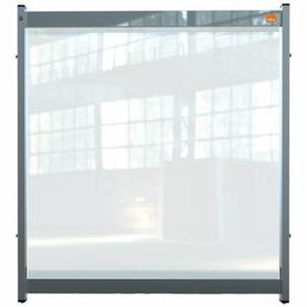 Sistema modular de pantalla separadora protectora de PVC transparente de sobremesa Nobo Premium Plus, 750x820 mm - 1915550