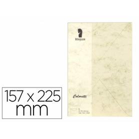 220711506 - Sobre rossler coloretti c5 color marmol crema 157x225 mm pack de 5 unidades