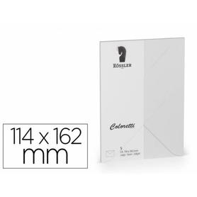 220705511 - Sobre rossler coloretti c6 ministro color gris claro 114x162 mm pack de 5 unidades