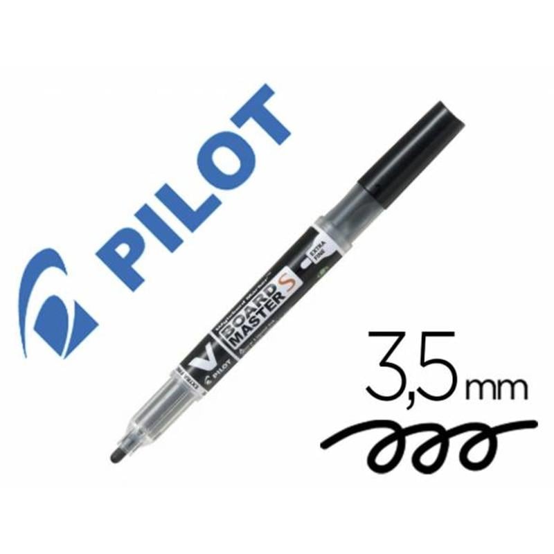 NVBSN - Rotulador pilot v board master s para pizarra blanca color negro tinta liquida trazo 3,5 mm recargable