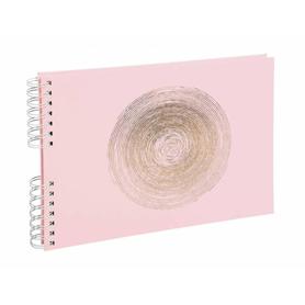 16166E - Album de fotos espiral exacompta ellipse 50 paginas 32x22 cm color rosa
