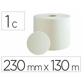 15258 - Papel secamanos bunzl greensource air laid 1 capa celulosa blanca 230 mm x 130 mt paquete de 2 rollos