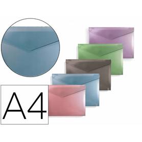 Liderpapel Antartik AW53 - Carpeta clasificadora con gomas, una solapa,  tamaño A4, 12 departamentos, color menta