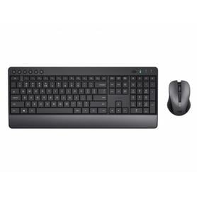 Set teclado + raton trust trezo inalambrico eco usb micro color negro - 24531