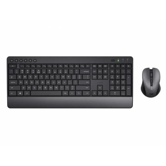 Set teclado + raton trust trezo inalambrico eco usb micro color negro - 24531