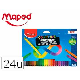 Lapices de colores maped color peps infinity caja de 24 colores surtidos - 861601
