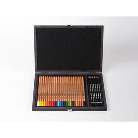 Lapices de colores lyra rembrandt polycolor 30 colores surtidos en maletin de madera - L2004002