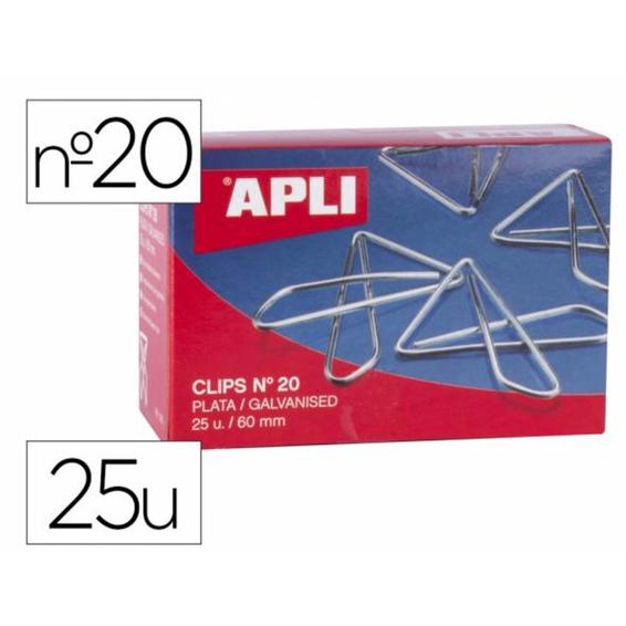 Clips mariposa apli galvanizado 60 mm n 20 caja de 25 unidades - 11915