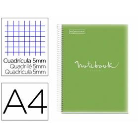 Cuaderno espiral miquelrius notebook 5 emotions tapa polipropileno din a4 microperforado 120 hojas - MR46071