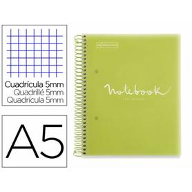 Cuaderno espiral miquelrius notebook 5 emotions tapa polipropileno din a5 microperforado 120 hojas - MR46106
