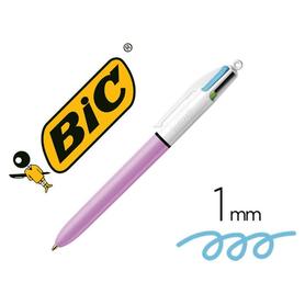 Boligrafo bic cuatro colores fun purpura punta de 1 mm - 503815