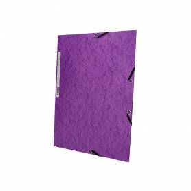 Carpeta q-connect gomas kf02171 carton simil-prespan solapas 320x243 mm violeta