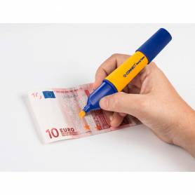 Rotulador q-connect money tester detector de billetes falsos