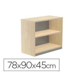 Armario rocada con dos estantes serie store 78x90x45 cm acabado aa01 haya/haya
