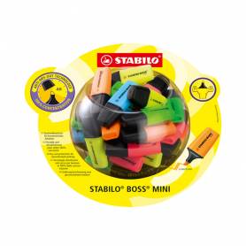 Rotulador stabilo boss mini fluorescente expositor bombonera de 50 unidades colores surtidos