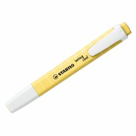 Rotulador stabilo fluorescente swing cool pastel amarillo cremoso