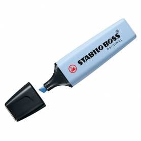 Rotulador stabilo boss fluorescente 70 pastel azul ventoso