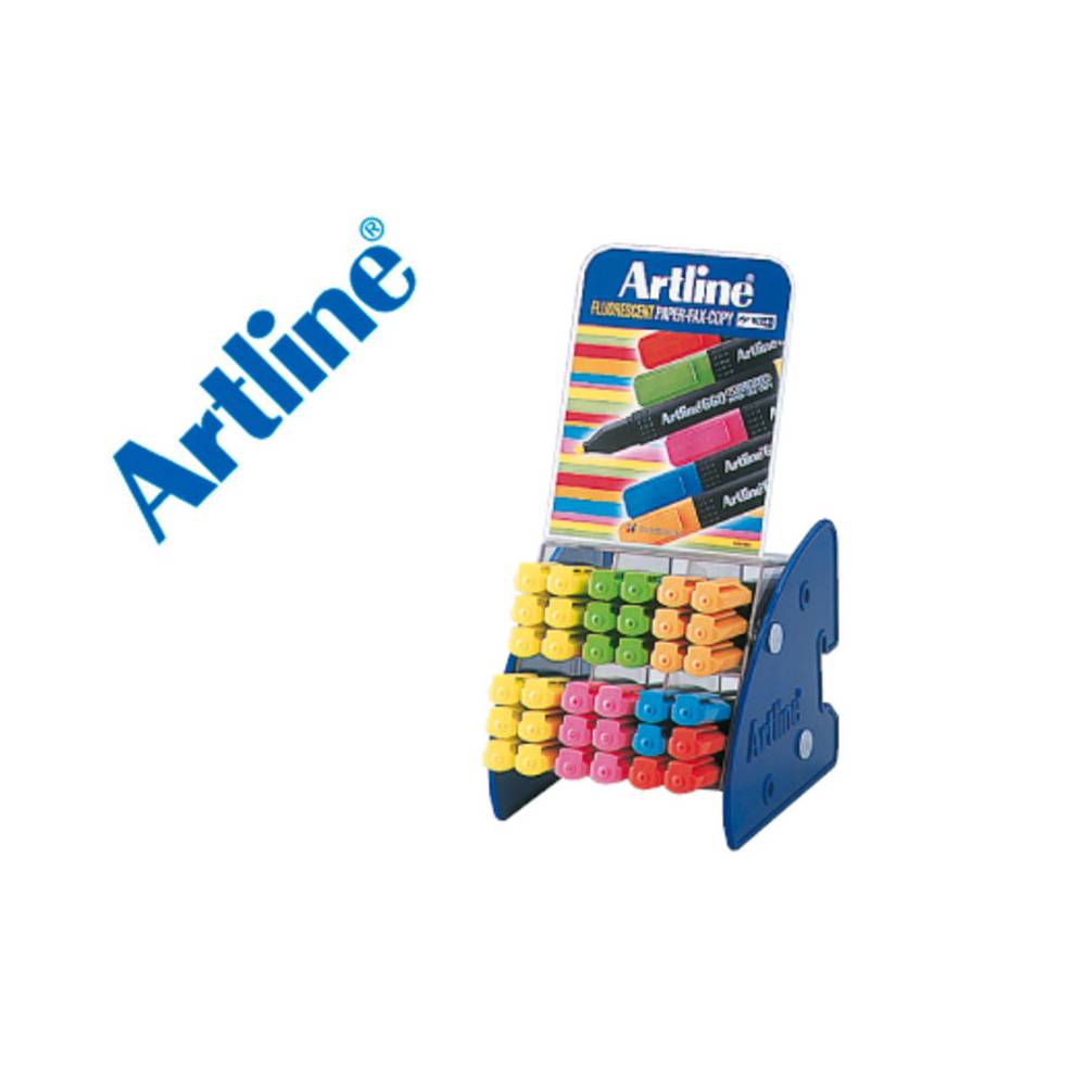 Set rotuladores artline fluorescente ek 660 expositor de 36 unidades surtidas