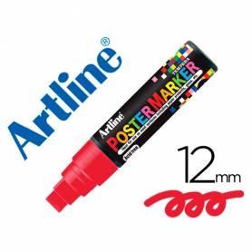 Rotulador artline poster marker epp-12 punta redonda 12 mm color rojo