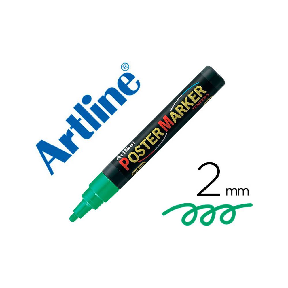 Rotulador artline poster marker epp-4-ver punta redonda 2 mm color verde