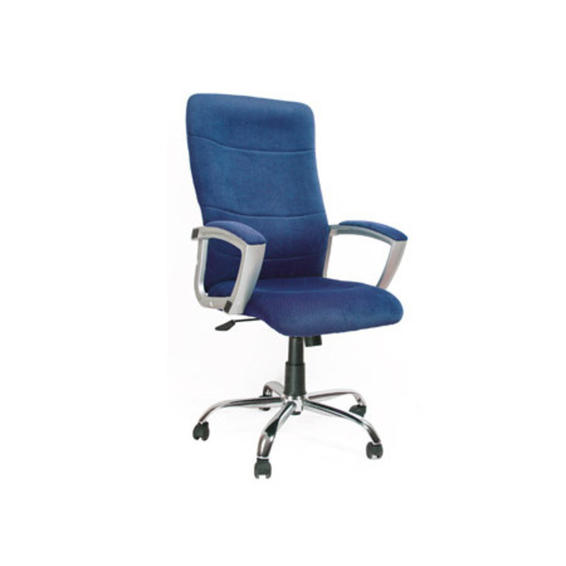 Silla de direccion q-connect con respaldo alto regulable en altura alto 1160+100 mm x 500mm x 500mm azul