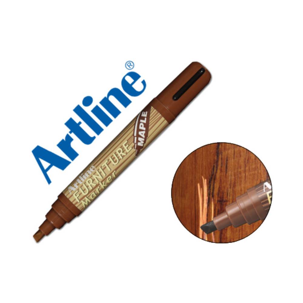 Rotulador artline marcador permanente ek-95 furniture maple-arce punta biselada 2,0-5,0 mm en blister brico