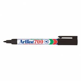 Rotulador artline marcador permanente ek-700 negro punta redonda 0.7 mm papel metal y cristal