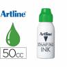Tinta tampon artline verde -frasco de 50 cc