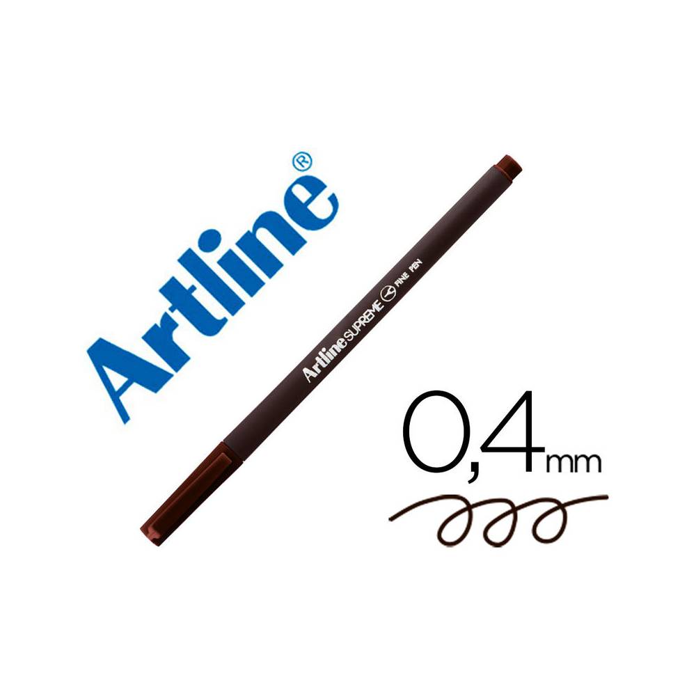 Rotulador artline supreme epfs200 fine liner punta de fibra marron oscuro 0,4 mm