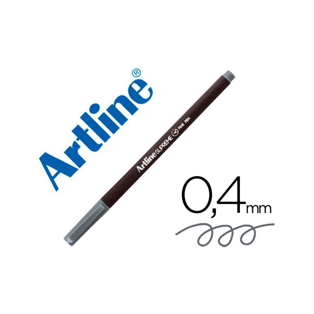 Rotulador artline supreme epfs200 fine liner punta de fibra gris 0,4 mm